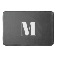 Dark Grey Initial Letter Monogram Modern