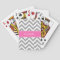 Dark Grey Lg Chevron Hot Pink #2 Name Monogram