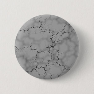 Dark Grey Marble 6 Cm Round Badge
