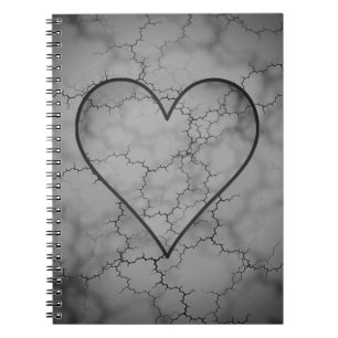 Dark Grey Marble Notebook