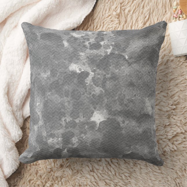 Dark Grey Marble Texture Pattern Cushion (Blanket)