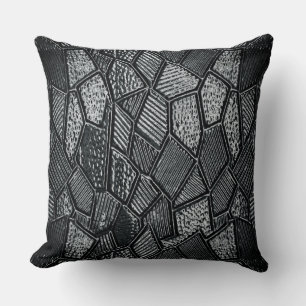 Dark Grey Mosaic Glass Cushion