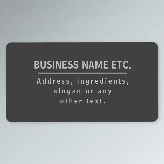 Dark Grey Multi-Purpose Label (Creator Uploaded)