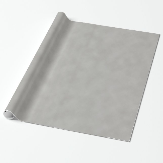 Dark Grey Parchment Texture Look Wrapping Paper (Unrolled)