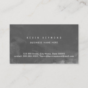 dark grey pro business card
