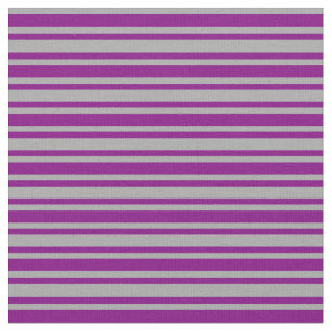 Dark Grey & Purple Coloured Striped/Lined Pattern Fabric