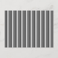 Dark Grey Stripes on Grey Blank Postcard