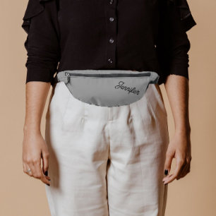 Dark Grey Stylised Bridesmaid Name Bum Bags