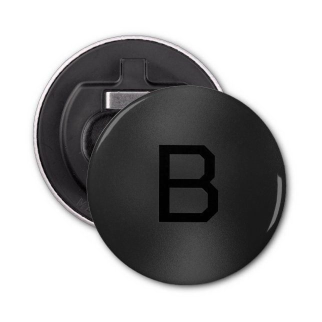 Dark Grey textured background Bottle Opener (Front)