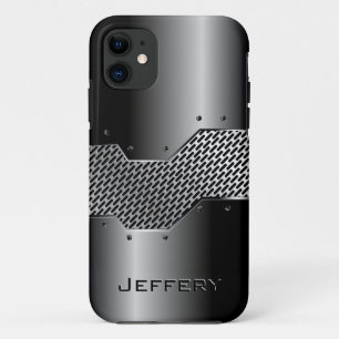 Dark Grey Tones Shiny Metallic Look Case-Mate iPhone Case