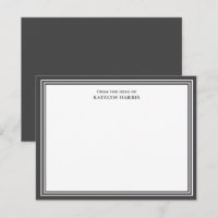Dark Grey Triple Border From The Desk Of Flat