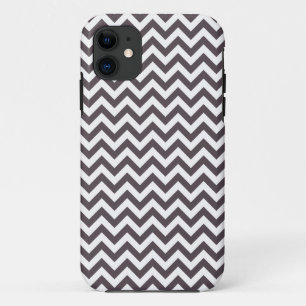 Dark Grey White Chevron Pattern Case-Mate iPhone Case