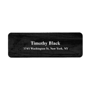 Dark Grey Wood Elegant Plain Modern Style