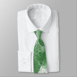 Dark Grunge Abstract Black Marble design Tie