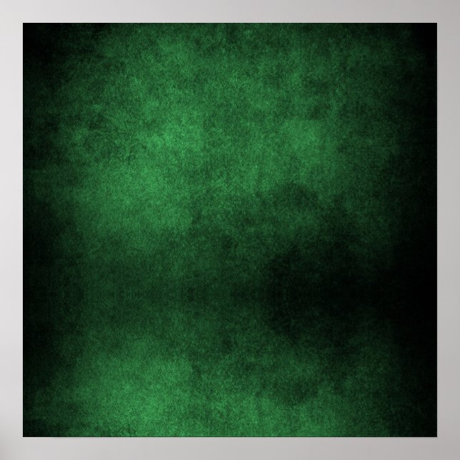 Dark Grunge Background - Green Poster (Front)