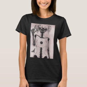 Dark grunge  Emo teen girl with moth Gothic T-Shirt