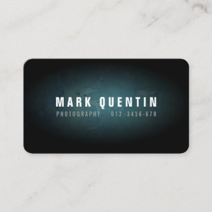 Dark Grunge Photography Business Card