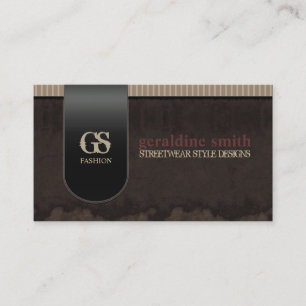Dark Grunge Style Streetwear Business Card