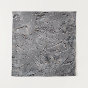 Dark grunge textured background, Cracked stone wal Tapestry