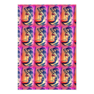 dark-haired mermaid beauties photo print