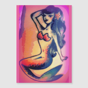 dark-haired mermaid beauty