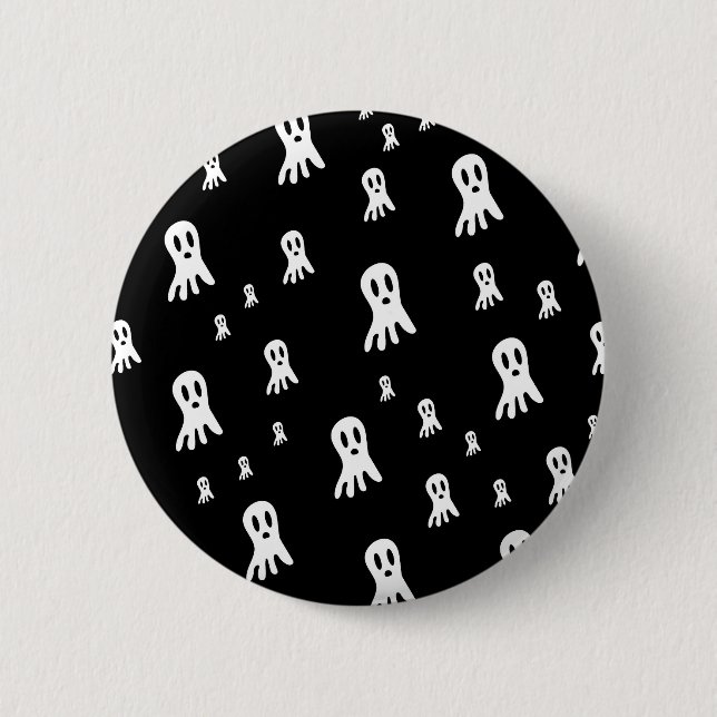 Dark Halloween Ghosts  6 Cm Round Badge (Front)