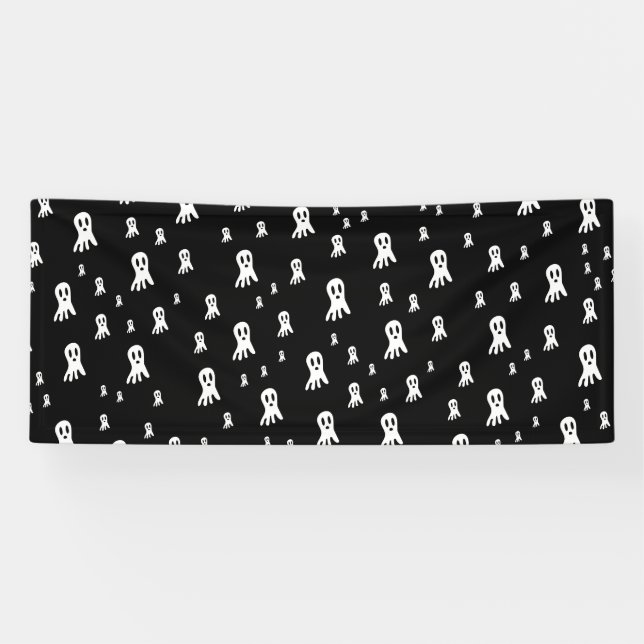 Dark Halloween Ghosts  Banner (Horizontal)