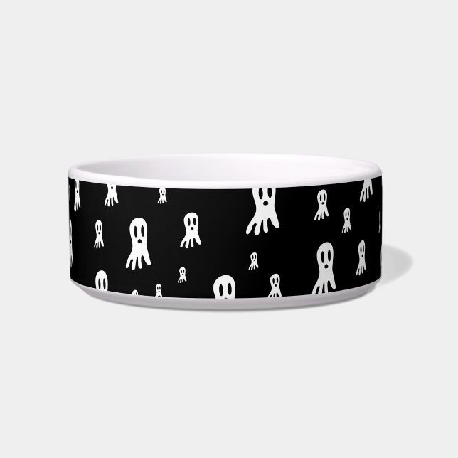 Dark Halloween Ghosts  Bowl (Front)