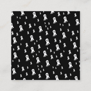 Dark Halloween Ghosts Calling Card
