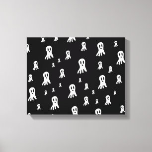 Dark Halloween Ghosts Canvas Print