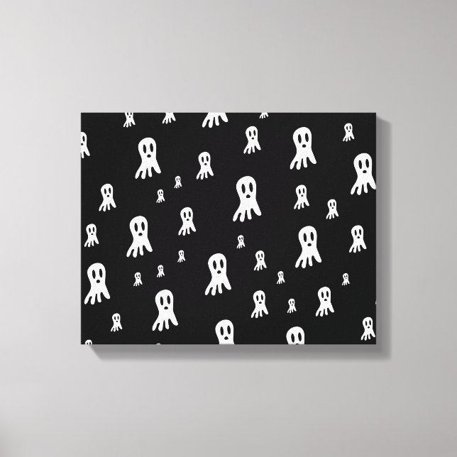 Dark Halloween Ghosts  Canvas Print (Front)
