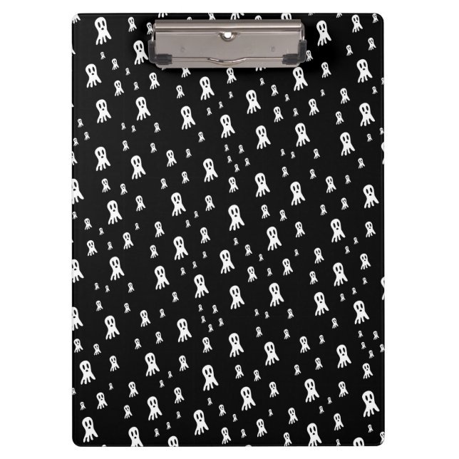 Dark Halloween Ghosts  Clipboard (Front)