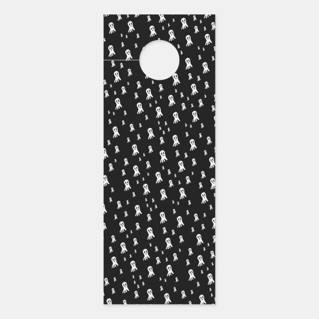 Dark Halloween Ghosts  Door Hanger (Front)