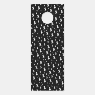 Dark Halloween Ghosts Door Hanger