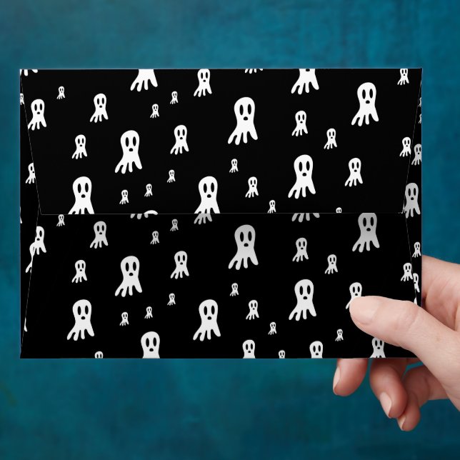 Dark Halloween Ghosts  Envelope (Hand)