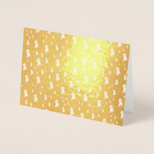 Dark Halloween Ghosts  Foil Card