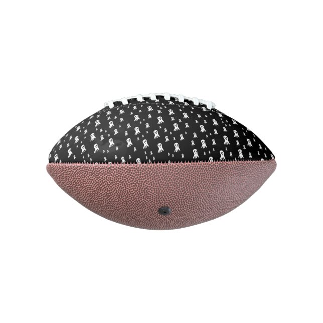Dark Halloween Ghosts  Football (Rotated 270)