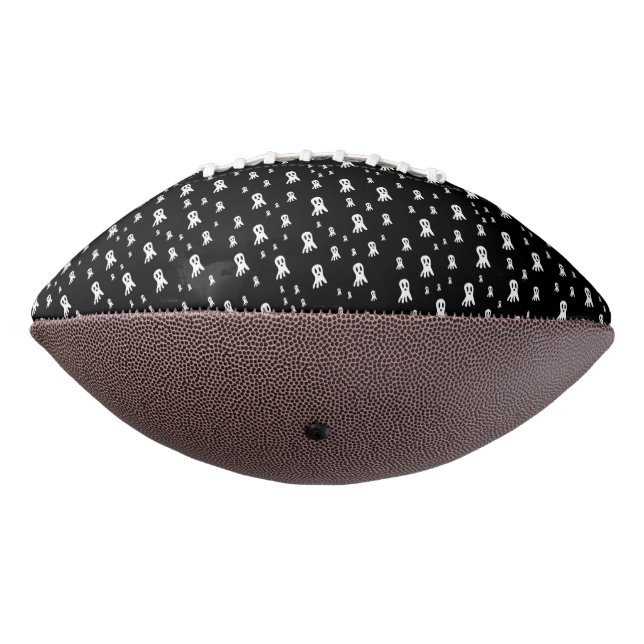 Dark Halloween Ghosts  Football (Rotated 270)
