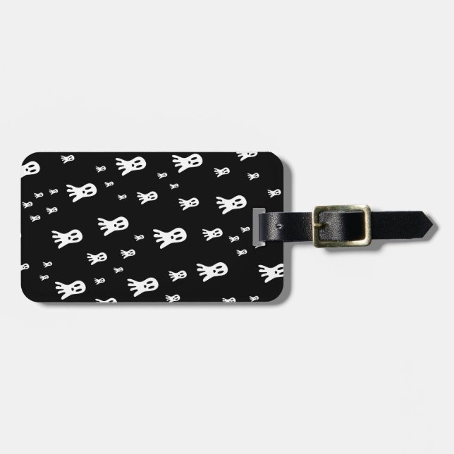 Dark Halloween Ghosts  Luggage Tag (Front Horizontal)