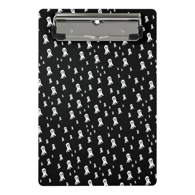Dark Halloween Ghosts  Mini Clipboard (Front)