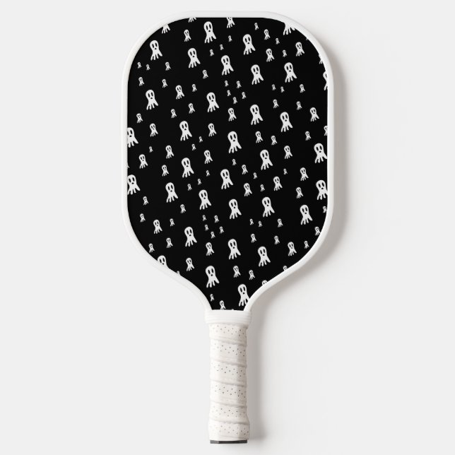 Dark Halloween Ghosts  Pickleball Paddle (Front)