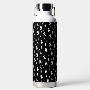 Dark Halloween Ghosts Water Bottle