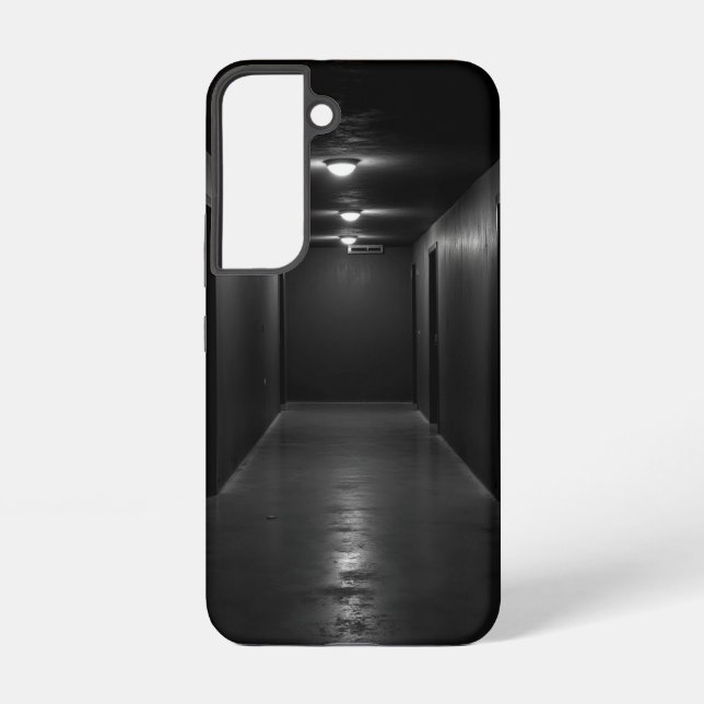 Dark hallway in perspective view samsung galaxy s22 case (Back)