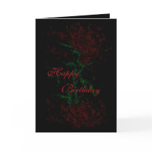 Dark Happy Birthday Card