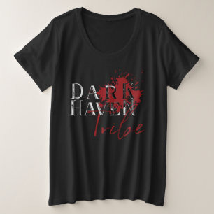Dark Haven Tribe - Dark Women's Plus-Size V-Neck Plus Size T-Shirt