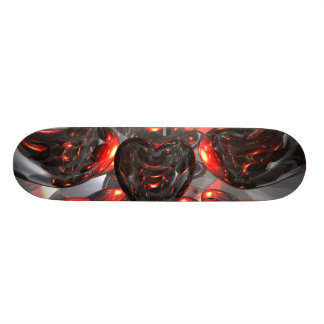 Dark Hearts Abstract Skateboard