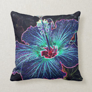 Dark Hibiscus Cushion