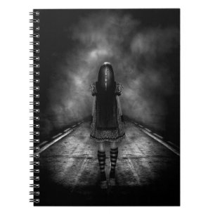 Dark Highway Spiral Notebook