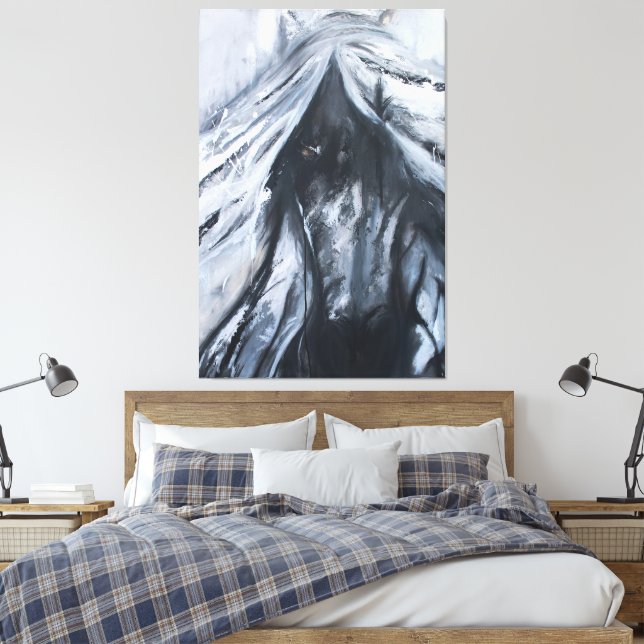 Dark Horse  Canvas Print (Insitu(Bedroom))