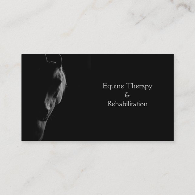 Dark Horse Personalised Business Card (Front)